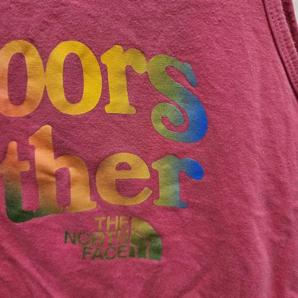 Mens The North Face Pink Pride Outdoors Together Tank Size Medium